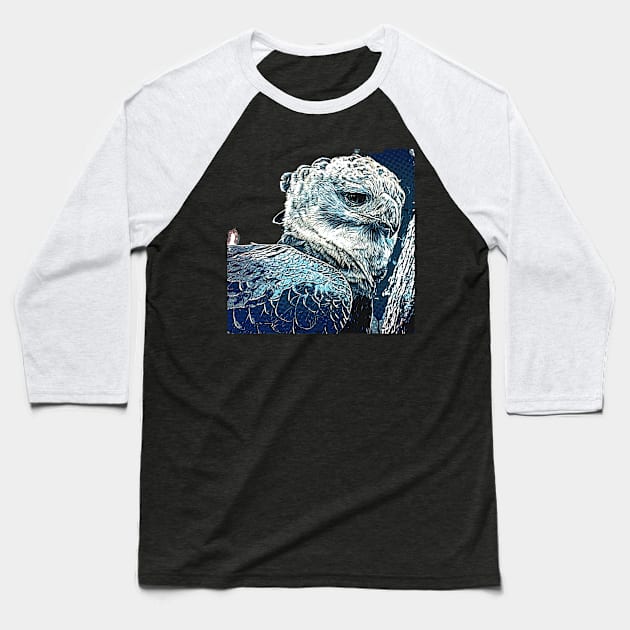 Amazon Harpy Eagle Baseball T-Shirt by SouthAmericaLive